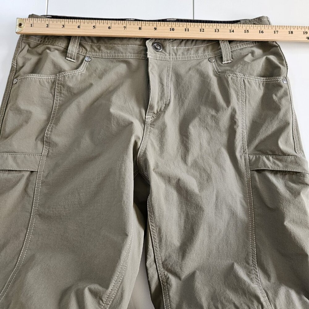 Kuhl Convertible Pants Womens 12 Regular Olive Khaki Anika Softshell Outdoors - Picture 4 of 16